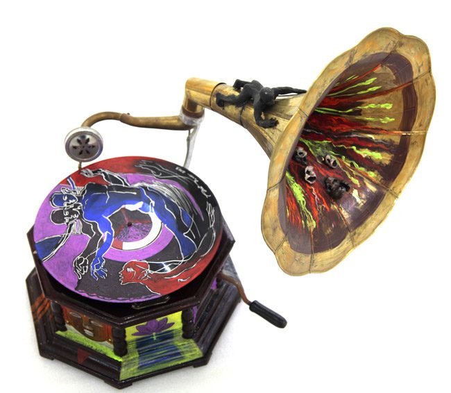 Painted instrument by Amit Dutt