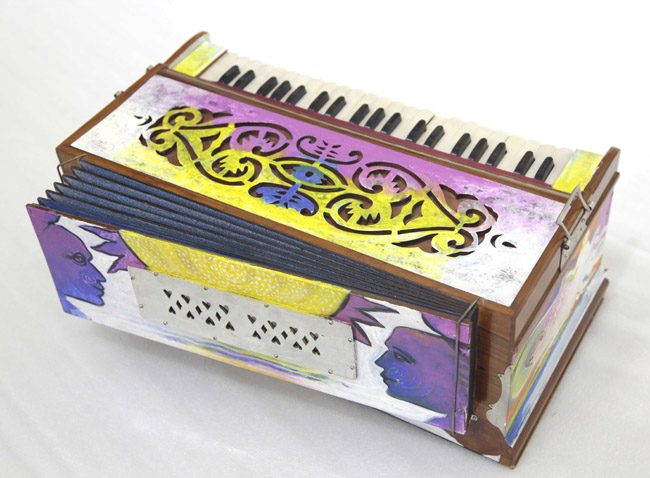 Painted instrument by Amit Dutt