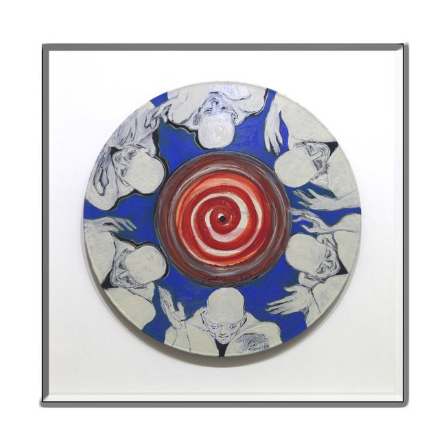 Painted plate by Amit Dutt