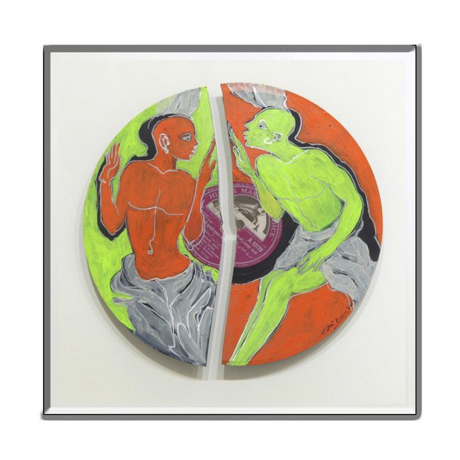 Painted plate by Amit Dutt